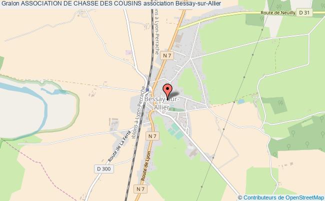 plan association Association De Chasse Des Cousins Bessay-sur-Allier