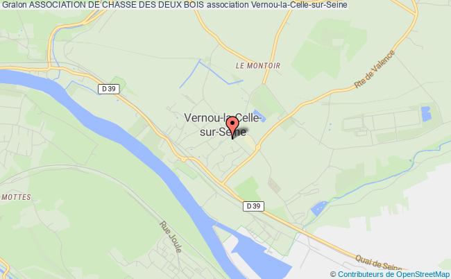 plan association Association De Chasse Des Deux Bois Vernou-la-Celle-sur-Seine