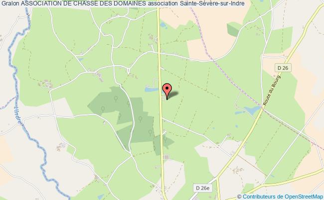 plan association Association De Chasse Des Domaines Sainte-Sévère-sur-Indre