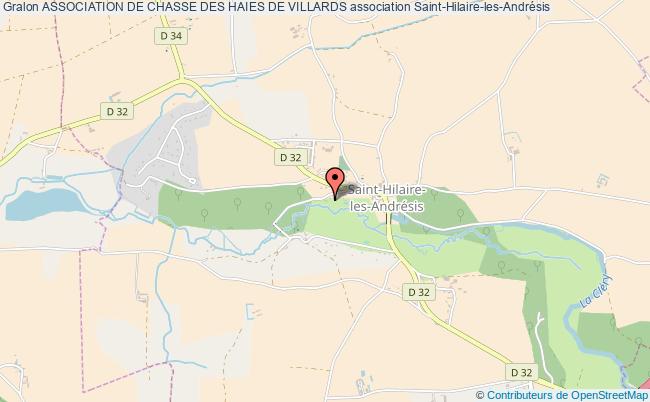 plan association Association De Chasse Des Haies De Villards Saint-Hilaire-les-Andrésis