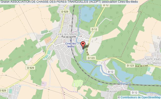 plan association Association De Chasse Des Peres Tranquilles (acdpt) Cires-lès-Mello