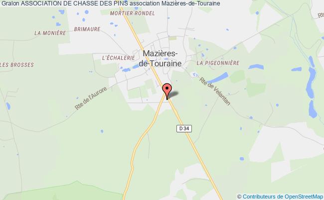 plan association Association De Chasse Des Pins Mazières-de-Touraine