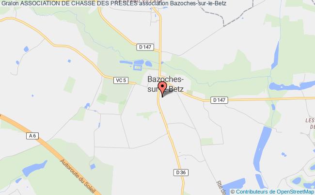 plan association Association De Chasse Des Presles Bazoches-sur-le-Betz
