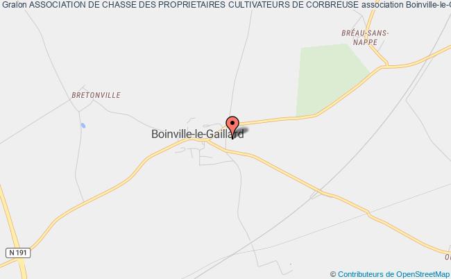 plan association Association De Chasse Des Proprietaires Cultivateurs De Corbreuse Boinville-le-Gaillard