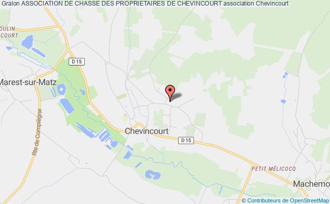 plan association Association De Chasse Des Proprietaires De Chevincourt Chevincourt