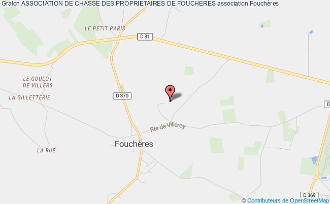 plan association Association De Chasse Des Proprietaires De Foucheres Fouchères