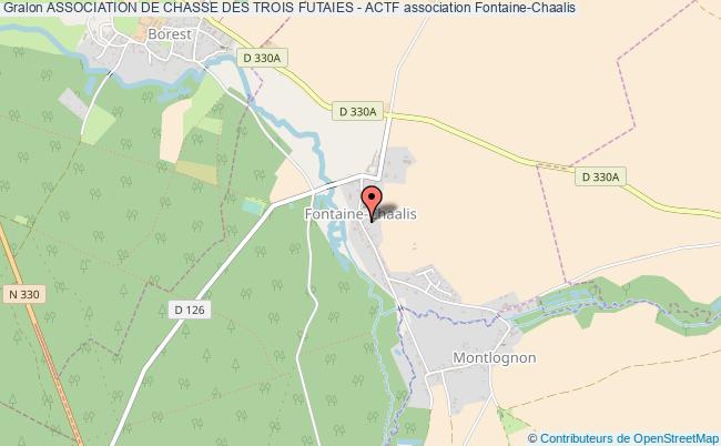 plan association Association De Chasse Des Trois Futaies - Actf Fontaine-Chaalis