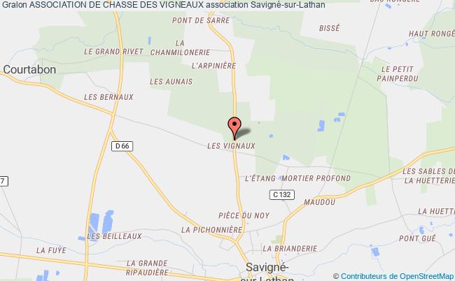 plan association Association De Chasse Des Vigneaux Savigné-sur-Lathan