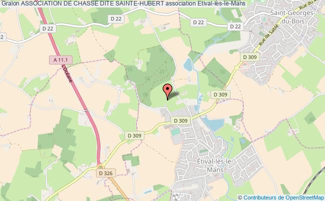 plan association Association De Chasse Dite Sainte-hubert Étival-lès-le-Mans