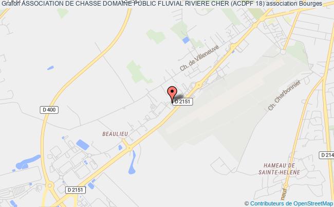 plan association Association De Chasse Domaine Public Fluvial Riviere Cher (acdpf 18) Bourges