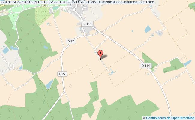 plan association Association De Chasse Du Bois D'aiguevives Chaumont-sur-Loire