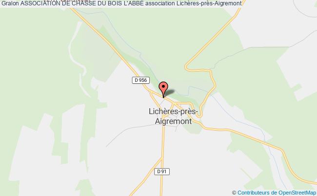plan association Association De Chasse Du Bois L'abbÉ Lichères-près-Aigremont
