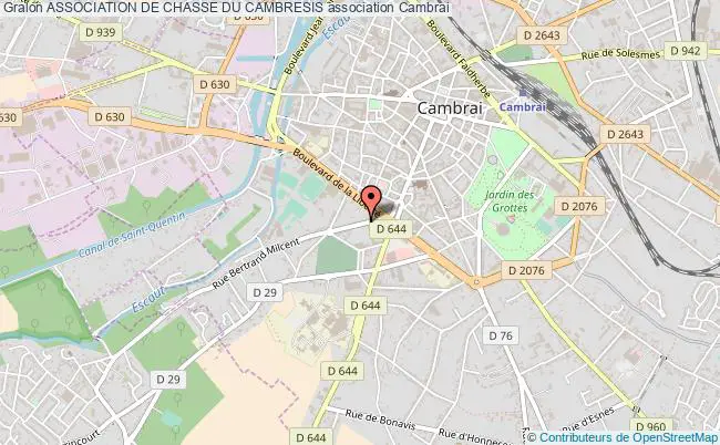 plan association Association De Chasse Du Cambresis Cambrai