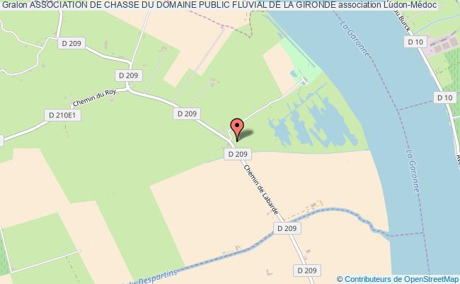 plan association Association De Chasse Du Domaine Public Fluvial De La Gironde Ludon-Médoc