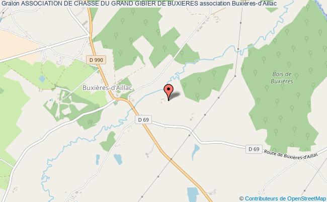 plan association Association De Chasse Du Grand Gibier De Buxieres Buxières-d'Aillac