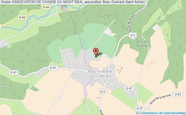 plan association Association De Chasse Du Mont RÉal Bosc-Guérard-Saint-Adrien