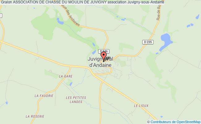 plan association Association De Chasse Du Moulin De Juvigny Juvigny Val d'Andaine