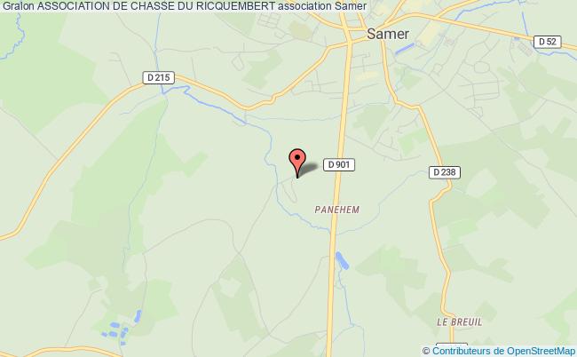 plan association Association De Chasse Du Ricquembert Samer