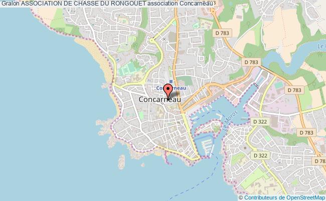 plan association Association De Chasse Du Rongouet Concarneau