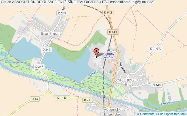plan association Association De Chasse En Plaine D'aubigny Au Bac Aubigny-au-Bac
