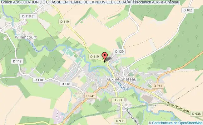 plan association Association De Chasse En Plaine De La Neuville Les Auxi Auxi-le-Château