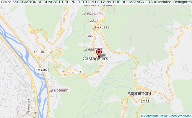 plan association Association De Chasse Et De Protection De La Nature De Castagniers Castagniers