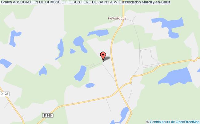 plan association Association De Chasse Et Forestiere De Saint Arvie Marcilly-en-Gault