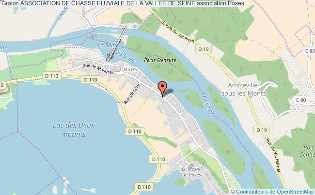 plan association Association De Chasse Fluviale De La Vallee De Seine Poses