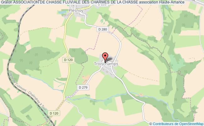 plan association Association De Chasse Fluviale Des Charmes De La Chasse Haute-Amance