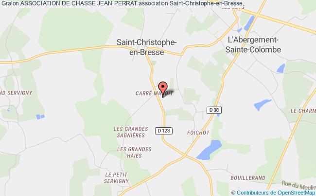 plan association Association De Chasse Jean Perrat Saint-Christophe-en-Bresse