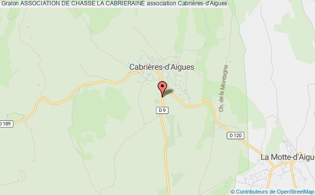 plan association Association De Chasse La Cabrieraine Cabrières-d'Aigues