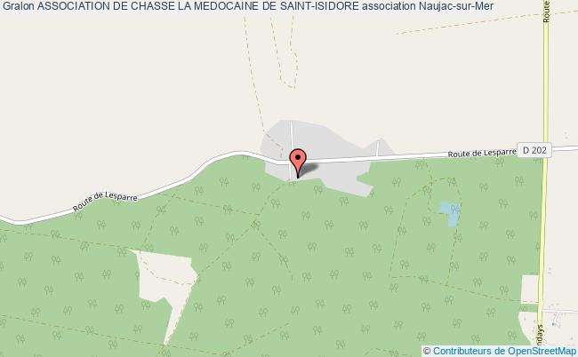plan association Association De Chasse La Medocaine De Saint-isidore Naujac-sur-Mer