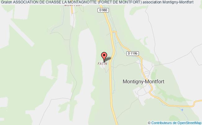 plan association Association De Chasse La Montagnotte (foret De Montfort) Montigny-Montfort