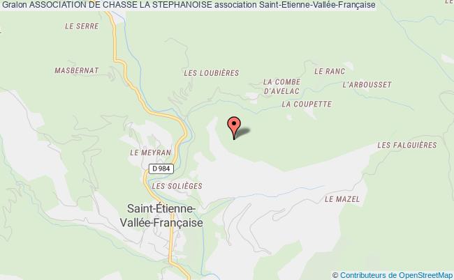plan association Association De Chasse La Stephanoise Saint-Étienne-Vallée-Française