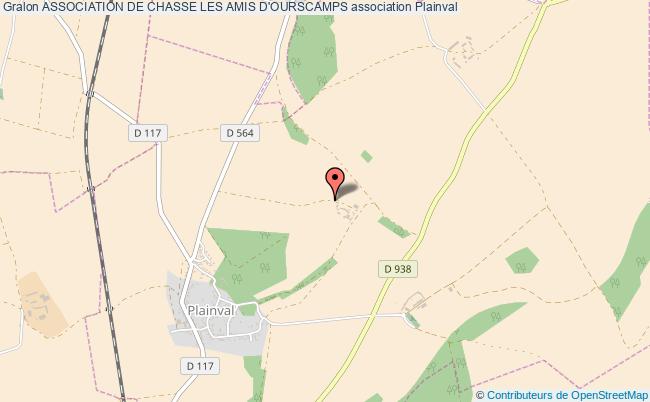 plan association Association De Chasse Les Amis D'ourscamps Plainval