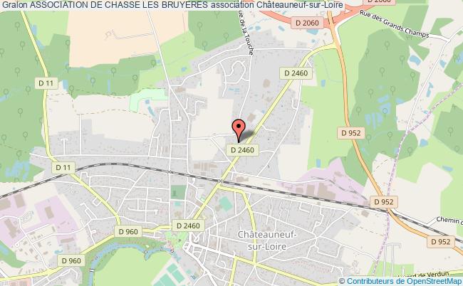 plan association Association De Chasse Les Bruyeres Châteauneuf-sur-Loire