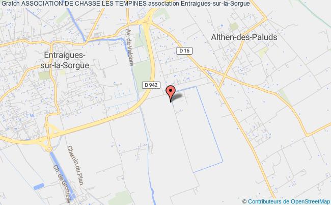 plan association Association De Chasse Les Tempines Entraigues-sur-la-Sorgue