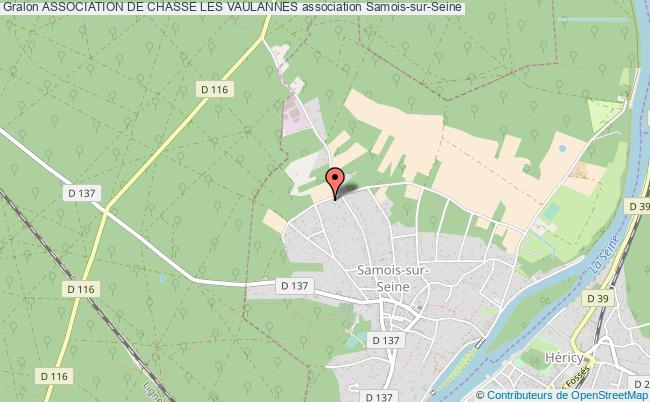 plan association Association De Chasse Les Vaulannes Samois-sur-Seine