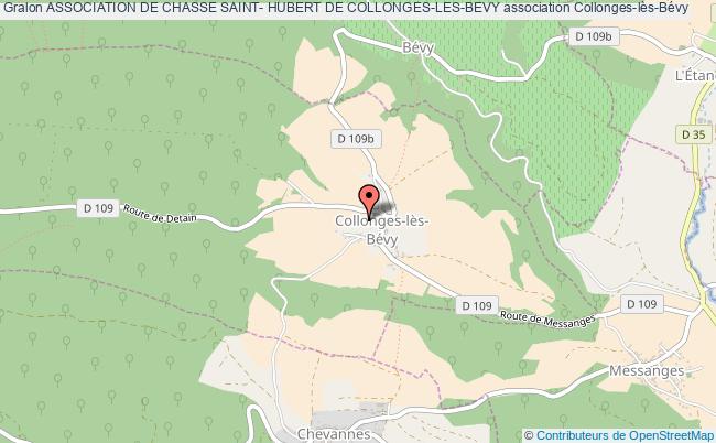 plan association Association De Chasse Saint- Hubert De Collonges-les-bevy Collonges-lès-Bévy
