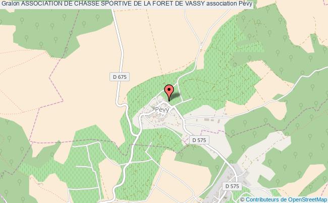 plan association Association De Chasse Sportive De La Foret De Vassy Pévy