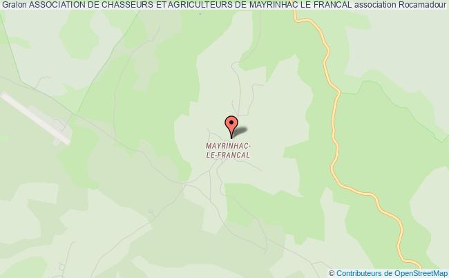 plan association Association De Chasseurs Et Agriculteurs De Mayrinhac Le Francal Rocamadour