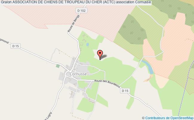 plan association Association De Chiens De Troupeau Du Cher (actc) Cornusse