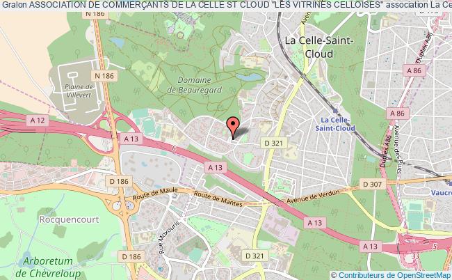plan association Association De CommerÇants De La Celle St Cloud "les Vitrines Celloises" La    Celle-Saint-Cloud