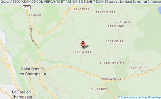 plan association Association De CommerÇants Et Artisans De Saint Bonnet Saint-Bonnet-en-Champsaur