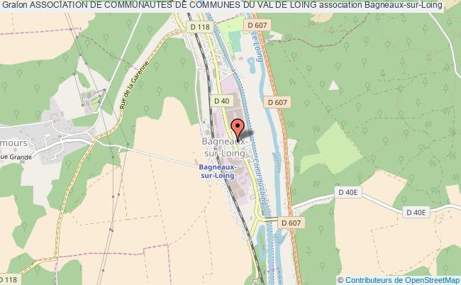 plan association Association De Communautes De Communes Du Val De Loing Bagneaux-sur-Loing