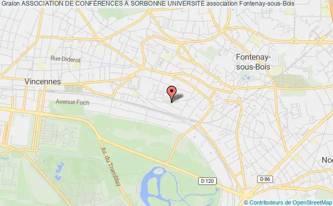plan association Association De ConfÉrences À Sorbonne UniversitÉ Fontenay-sous-Bois