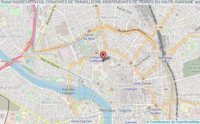 plan association Association De Conjoints De Travailleurs Independants De France En Haute-garonne Toulouse