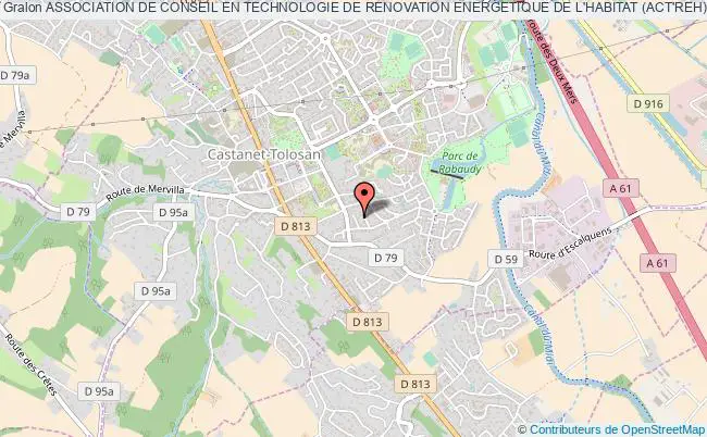 plan association Association De Conseil En Technologie De Renovation Energetique De L'habitat (act'reh) Castanet-Tolosan