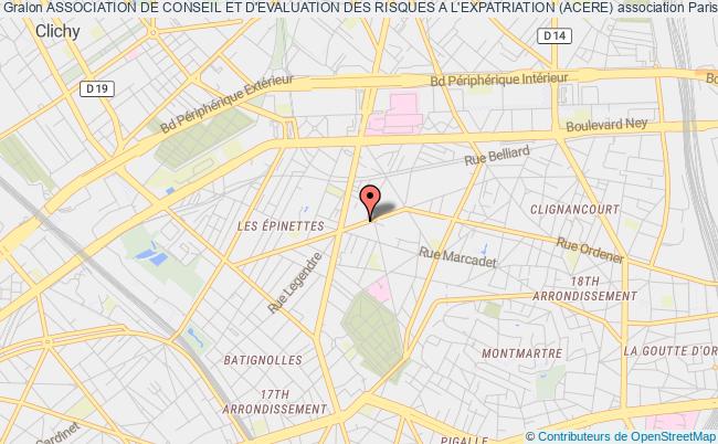 plan association Association De Conseil Et D'evaluation Des Risques A L'expatriation (acere) Paris