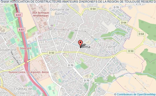 plan association Association De Constructeurs Amateurs D'aeronefs De La Region De Toulouse Reseau Des Sports De L'air Balma